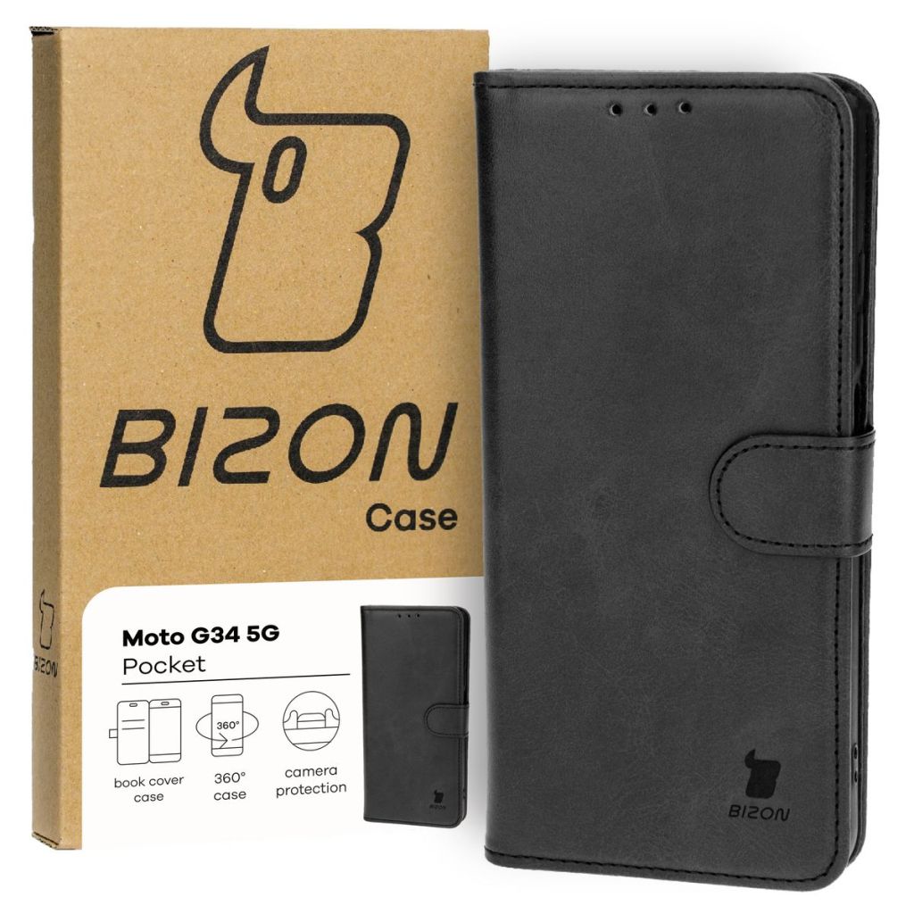 Etui z klapką Bizon Case Pocket do Motorola Moto G34 5G